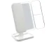 Folding Cosmetic Mirror with LED Lighting, White