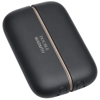 Magnētisks elektriskais roku sildītājs 2-in-1 USB, melns