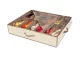 Apavu organizators gultas apakšai 12 pāriem 70x50x18 cm Bēšs