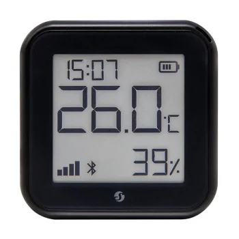 Shelly H&T Gen3 viedais temperatūras un mitruma sensors, melns