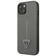 Guess Saffiano Triangle Logo vāciņš iPhone 13 mini, sudraba