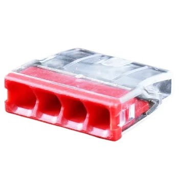 Клеммы соединительные для проводов, 4x 0.5-2.5mm², 24A, 450V, 100 шт.