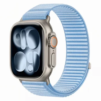 Tech-Protect NylonLoop rihm Apple Watch 44/45/46/49 mm, helesinine