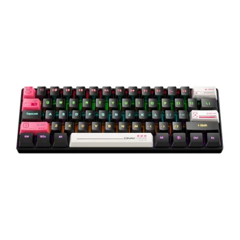 Onikuma G55 vadu tastatūra, 61 taustiņš, RGB, melna