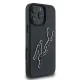 Apple iPhone 16 Pro 6.3\'\' Karl Lagerfeld 3D Rubber Bicolor Signature Cover Case, Black | Telefona Vāciņš Maciņš...