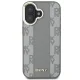 DKNY iPhone 16 vāciņš Leather Checkered Mono Pattern MagSafe, bēšs