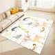 Двухсторонний игровой поролоновый коврик для детей, складной...