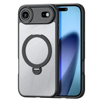 Чехол Dux Ducis для iPhone 17 Air Aimo Mag с подставкой, черный