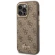 Guess GUHCP14XHG4SHW iPhone 14 Pro Max 6.7" brown/brown hard case 4G Vintage Gold Logo