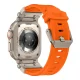 Tech-Protect Delta Pro siksniņa Apple Watch 4 / 5 6 7 8 9 SE Ultra 1 2 (42/44/45/49 mm) - Titāna oranžā krāsā |...