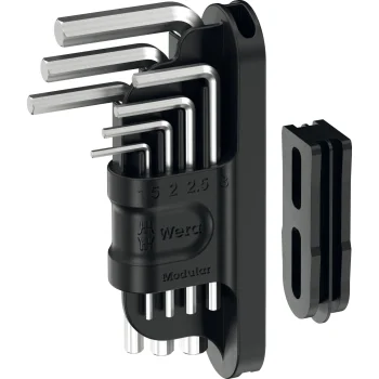 Wera Tool-Check Modular Hex Key Set 1 Angle Wrench Set, 7 Pieces