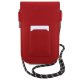Hello Kitty Leather Hiding Kitty Cord somiņa, sarkana