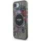 Guess IML Flowers MagSafe vāciņš Apple iPhone 16e - Melns