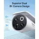 Baseus Security S1 Pro āra novērošanas kamera 3K Kit, balta