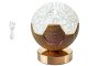 LED Night Light Football, 3 Light Modes, USB-C, White/Gold