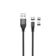 Магнитный кабель 3в1 Maxlife MXUC-02 USB на Lightning/USB-C/microUSB 1 м 2A, Черный