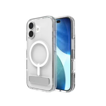 ZAGG Crystal Palace Snap KS MagSafe Case with Stand  iPhone 17 - Clear