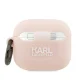 Karl Lagerfeld Silicone Choupette Head 3D Case for AirPods 3, Pink