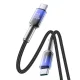 Joyroom S-A42 Crystal-Clear 60W USB-C uz USB-C kabelis 1.2m, melns