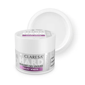Claresa Hard&Easy Builder Gel nagu pieaudzēšanas želeja 12g Milky White