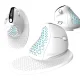 Delux M618XSD BT+2.4G RGB Wireless Vertical Ergonomic Computer Mouse, White