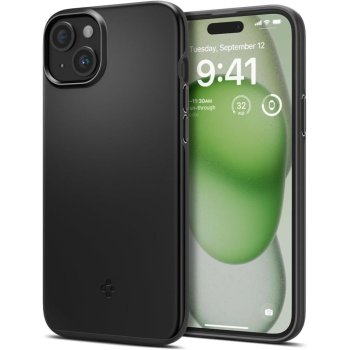 Spigen Liquid Air Case for iPhone 15 Plus, Black