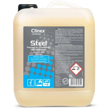 Šķidrums mēbeļu un nerūsējošā tērauda ierīču tīrīšanai CLINEX Gastro Steel 5L | Liquid for cleaning...