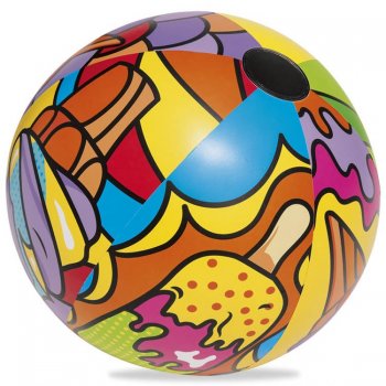 Bestway Daudzkrāsaina Piepūšamā Pludmales Bumba 91 cm | Multicolor Inflatable Beach Ball 91 cm