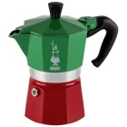 Bialetti Moka Express 3 tasīšu espresso kafijas kanniņa Italia Tricolore