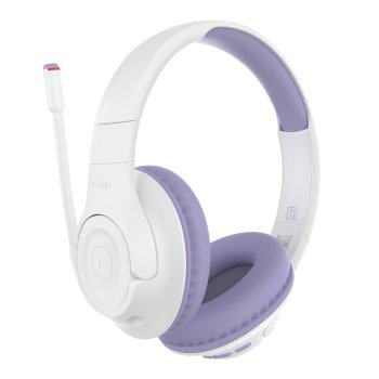 Belkin Soundform Inspirer Kids Wireless On-Ear Headphones, White/Lavender