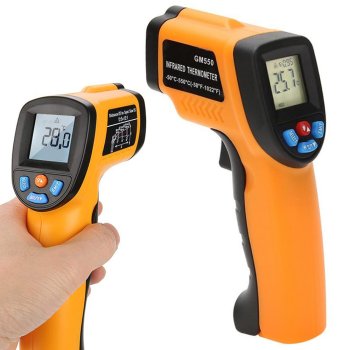 Infrasarkanais Bezkontakta Lāzera Termometrs-Pirometrs -50 +550°C