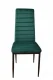 Обеденные стулья Mebelki24 Velvet, зеленые, 4 шт.