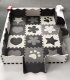 Foam Puzzle Mat Playpen 36 pcs 30x30 cm, Black and White