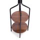 ModernHome Standing Coat Rack with 2 Shelves 8 Hooks Hall Tree, 180 cm, black