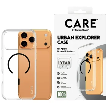 Чехол PanzerGlass для iPhone 17 Pro Max Flagship Urban Explorer MagSafe, прозрачный