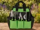 DIVODV Garden Tool Set with Bag, 4 pcs, Black/Green