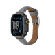 AmazingThing Class Band ādas siksniņa Apple Watch 45 / 46 / 49 mm, pelēka