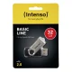 USB-флешка Intenso Basic Line 32 ГБ USB 2.0, серебристая/черная