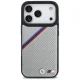 BMW iPhone 17 Pro vāciņš M Tricolor Metal Logo MagSafe, pelēks
