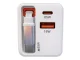 65W USB C Fast Wall Charger with Built-in Cable Power Delivery for Laptops, White
