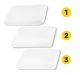 4Fizjo MED Classic Orthopedic Pillow, 60x40 cm, White