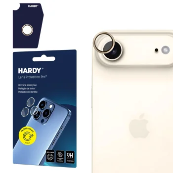 3mk HARDY Lens Protection Pro kameras stikls iPhone 17 Air - zelta krāsā