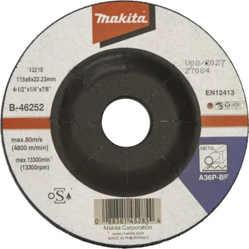 Makita slīpripa metālam un tēraudam 115 x 6 x 22,23 mm B-46252
