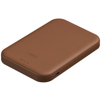 Uniq Lyden Lexa magnētiskā 5000mAh PD USB‑C MagSafe ārējā baterija – brūna