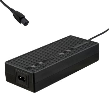 E-velosipēda lādētājs Akyga AK-EV-11 42V 2A 84W ar GX12 3-pin savienotāju, melns