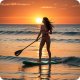 Neo-Sport 2-in-1 SUP Board Paddle, Adjustable