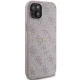 Apple iPhone 14 6.1\'\' Guess 4G Collection Leather Metal Logo MagSafe Case Cover, Pink | Чехол Кейс...