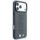 Чехол BMW M Blue Perfo Metal Logo MagSafe для iPhone 18 Pro / 17 Pro, серый