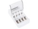 AA (R6) / AAA (R3) / Ni-Mh Ni-Cd Pirkstiņu Akumulatoru Lādētājs + 4x AA Baterijas 4700 mAh | Battery Charger
