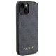 Guess 4G Metal Gold Logo Case for iPhone 15 Plus / 14 Plus Gray